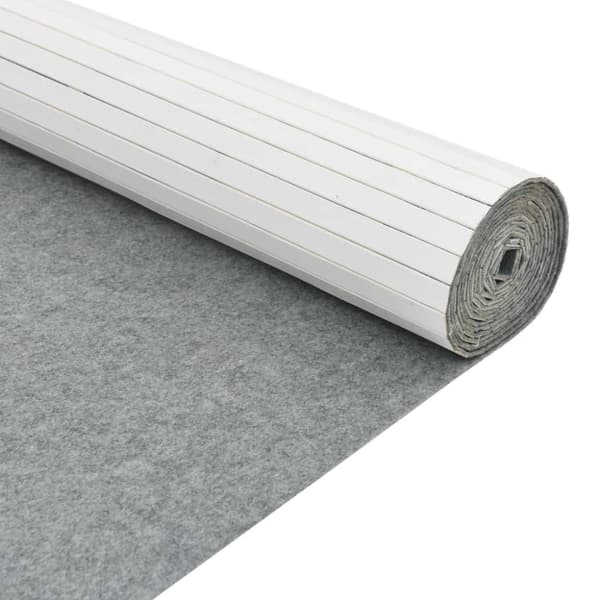 vidaXL Romdeler hvit 165x800 cm bambus