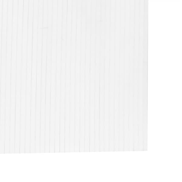 vidaXL Romdeler hvit 165x800 cm bambus