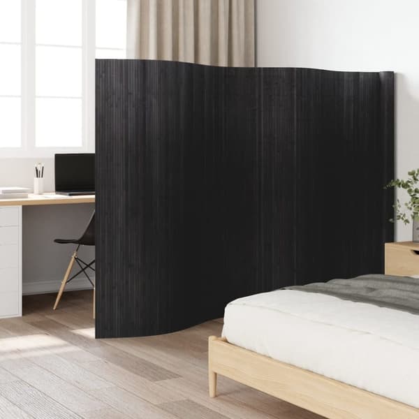 vidaXL Romdeler grå 165x600 cm bambus