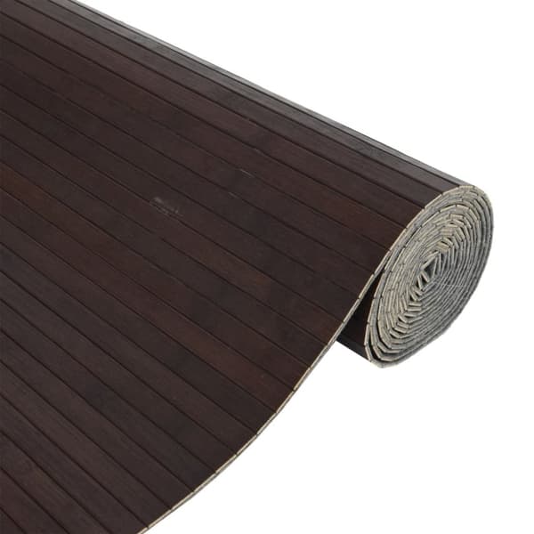 vidaXL Romdeler mørkebrun 165x800 cm bambus