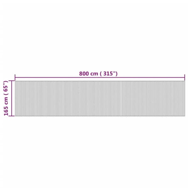 vidaXL Tilanjakaja luonnollinen 165x800 cm bambu