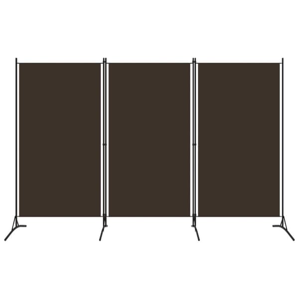 vidaXL 3-panels rumdeler 260 x 180 cm brun - Rumdelere