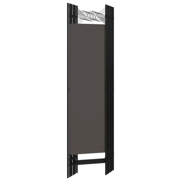 vidaXL 6-panels rumdeler 240 x 180 cm antracitgrå -  Rumdelere