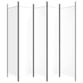 Miniatyrbillede 5 af 9: vidaXL 5-panels rumdeler 250x200 cm stof hvid -  Rumdelere