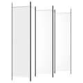 Miniatyrbillede 6 af 9: vidaXL 5-panels rumdeler 250x200 cm stof hvid -  Rumdelere