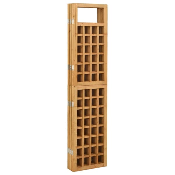 vidaXL 6-panels rumdeler/espalier 242,5x180 cm massivt grantræ - Rumdelere