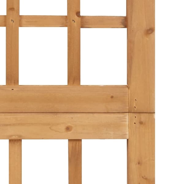 vidaXL 6-panels rumdeler/espalier 242,5x180 cm massivt grantræ - Rumdelere