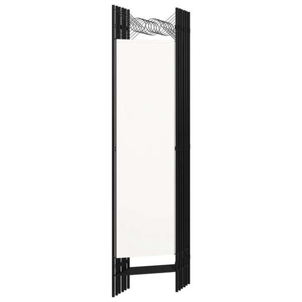 vidaXL 6-panels rumdeler 240 x 180 cm hvid -  Rumdelere