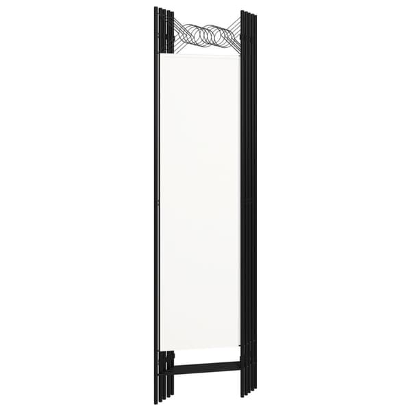 vidaXL 5-panels rumdeler 200 x 180 cm hvid -  Rumdelere