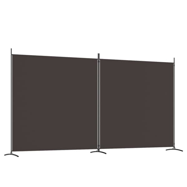 vidaXL 2-panels rumdeler 348x180 cm stof brun -  Rumdelere