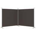 Miniatyrbillede 5 af 9: vidaXL 2-panels rumdeler 348x180 cm stof brun -  Rumdelere