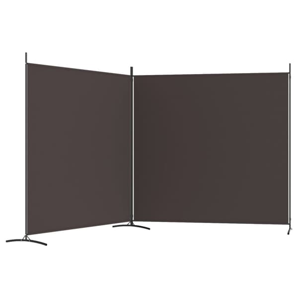 vidaXL 2-panels rumdeler 348x180 cm stof brun -  Rumdelere