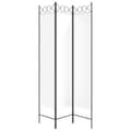 Miniatyrbillede 5 af 9: vidaXL 3-panels rumdeler 120x200 cm stof hvid -  Rumdelere