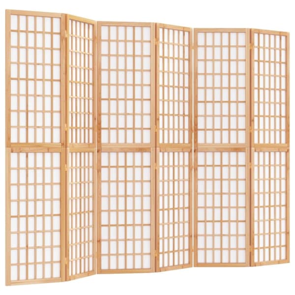 vidaXL 6-panels rumdeler 240x170 cm foldbar japansk stil -  Rumdelere