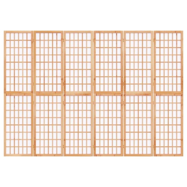 vidaXL 6-panels rumdeler 240x170 cm foldbar japansk stil -  Rumdelere