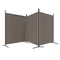 Miniatyrbild 5 av 9: vidaXL Rumsavdelare 3 paneler antracit 525x180 cm tyg -  Rumsavdelare