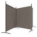 Miniatyrbild 6 av 9: vidaXL Rumsavdelare 3 paneler antracit 525x180 cm tyg -  Rumsavdelare