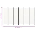 Miniatyrbillede 7 af 7: vidaXL 6-panels rumdeler 300 x 180 cm hvid -  Rumdelere