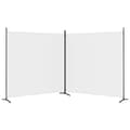 Miniatyrbillede 5 af 9: vidaXL 2-panels rumdeler 348x180 cm stof hvid -  Rumdelere