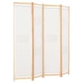 Miniatyrbillede 4 af 9: vidaXL 4-panels rumdeler 160 x 170 x 4 cm stof cremefarvet -  Rumdelere