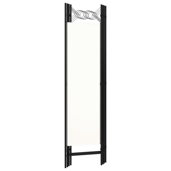 vidaXL 4-panels rumdeler 160x180 cm cremehvid -  Rumdelere