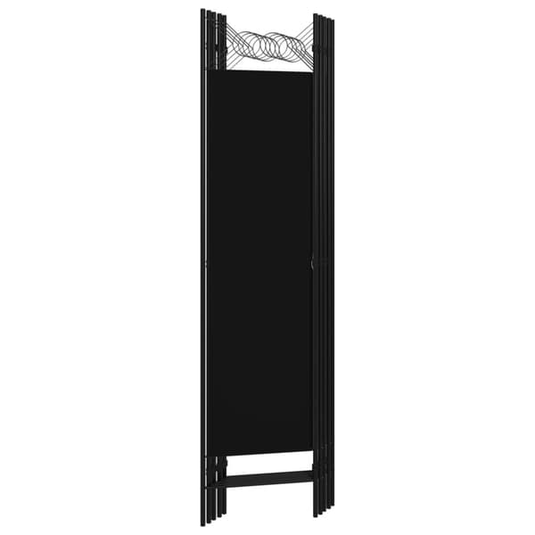 vidaXL 5-panels rumdeler 200x180 cm sort - Rumdelere