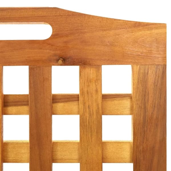 vidaXL 4-panels rumdeler 162x2x180 cm massivt akacietræ - Rumdelere