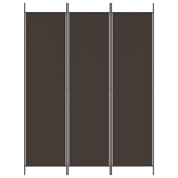 vidaXL 3-panels rumdeler 150x200 cm stof brun - Rumdelere