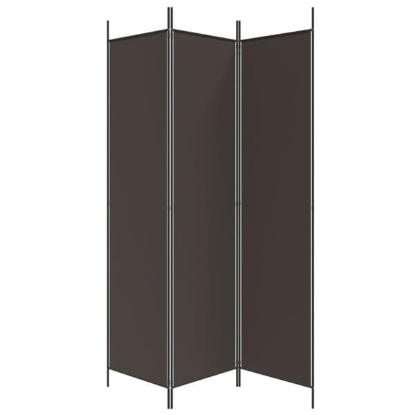 vidaXL 3-panels rumdeler 150x200 cm stof brun - Rumdelere