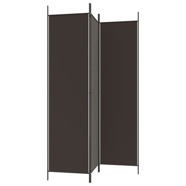 vidaXL 3-panels rumdeler 150x200 cm stof brun - Rumdelere