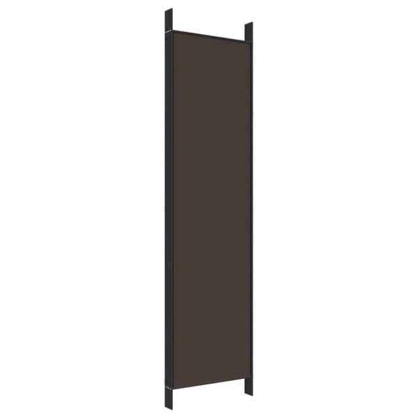 vidaXL 5-panels rumdeler 250x200 cm stof brun -  Rumdelere