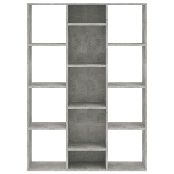 vidaXL rumdeler/bogreol 100x24x140 cm konstrueret træ betongrå -  Rumdelere