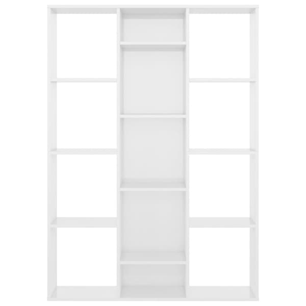 vidaXL rumdeler/bogreol 100x24x140 cm konstrueret træ grå højglans - Rumdelere