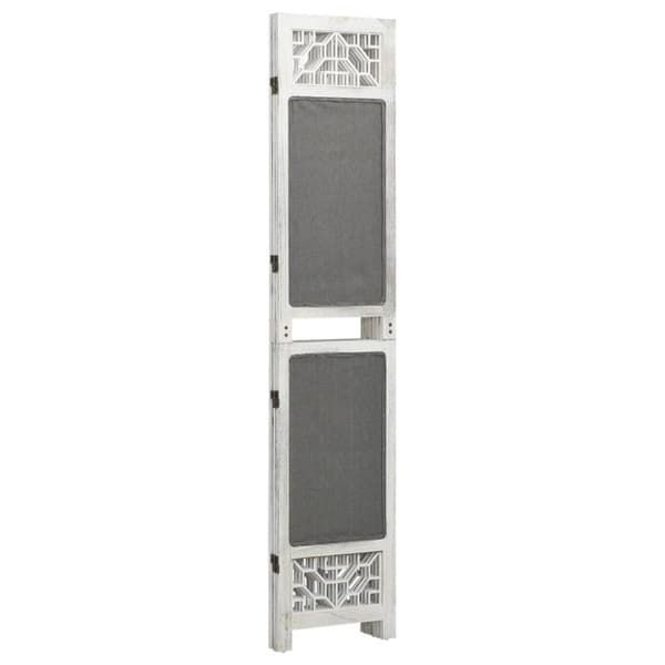 vidaXL 3-panels rumdeler 105x165 cm stof grå -  Rumdelere