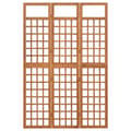 Miniatyrbillede 3 af 8: vidaXL 3-panels rumdeler/espalier 121x180,5 cm massivt grantræ -  Rumdelere