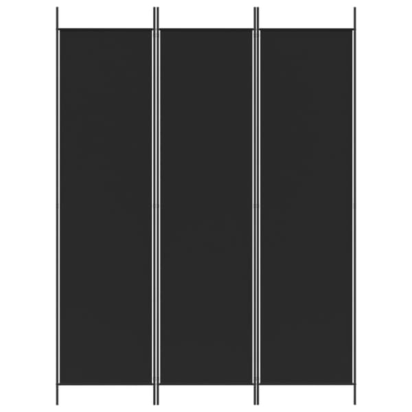 vidaXL 3-panels rumdeler 150x200 cm stof sort -  Rumdelere