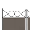 Miniatyrbillede 8 af 9: vidaXL 5-panels rumdeler 240x200 cm stof antracitgrå -  Rumdelere