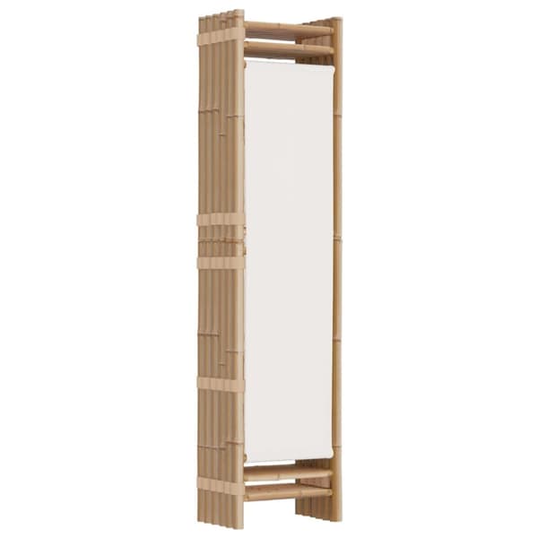 vidaXL 6-panels rumdeler 240 cm foldbar bambus og kanvas - Rumdelere