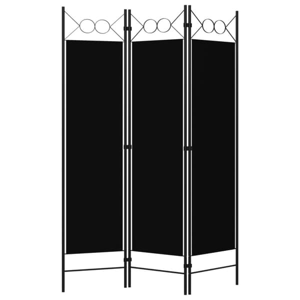 vidaXL 3-panels rumdeler 120x180 cm sort - Rumdelere