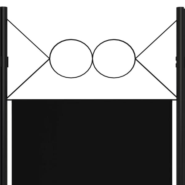 vidaXL 3-panels rumdeler 120x180 cm sort - Rumdelere
