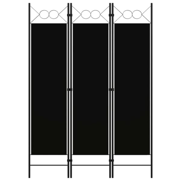 vidaXL 3-panels rumdeler 120x180 cm sort - Rumdelere