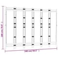 Miniatyrbillede 10 af 10: vidaXL 6-panels rumdeler 240 cm foldbar bambus og kanvas -  Rumdelere