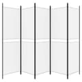 Miniatyrbild 5 av 9: vidaXL Rumsavdelare 5 paneler vit 250x180 cm tyg -  Rumsavdelare