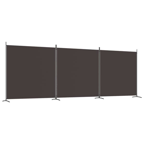 vidaXL 3-panels rumdeler 525x180 cm stof brun -  Rumdelere