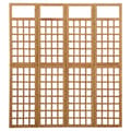 Miniatyrbillede 3 af 7: vidaXL 4-panels rumdeler/espalier 161x180 cm massivt grantræ -  Rumdelere