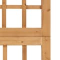Miniatyrbillede 6 af 7: vidaXL 4-panels rumdeler/espalier 161x180 cm massivt grantræ -  Rumdelere