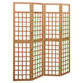 Miniatyrbillede 1 af 7: vidaXL 4-panels rumdeler/espalier 161x180 cm massivt grantræ -  Rumdelere