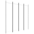Miniatyrbillede 3 af 9: vidaXL 4-panels rumdeler 200x200 cm stof hvid -  Rumdelere