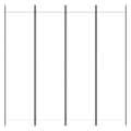 Miniatyrbillede 4 af 9: vidaXL 4-panels rumdeler 200x200 cm stof hvid -  Rumdelere