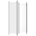 Miniatyrbillede 6 af 9: vidaXL 4-panels rumdeler 200x200 cm stof hvid -  Rumdelere